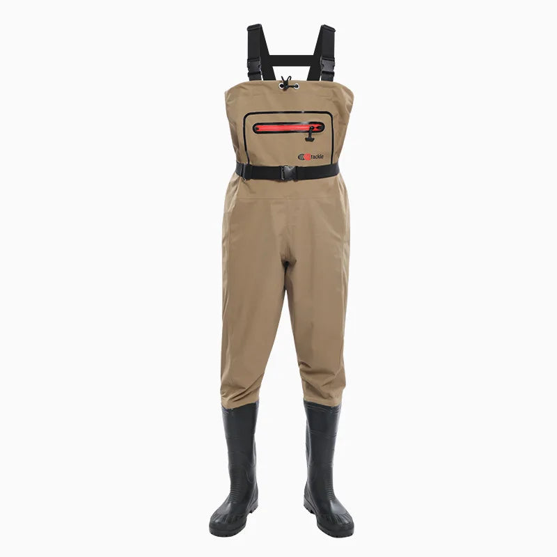 Waterproof Fishing Waders Pants With Boots Suit Men Women Thicken Lightweight Hunting Wading Chest-length Overalls Rain Pants