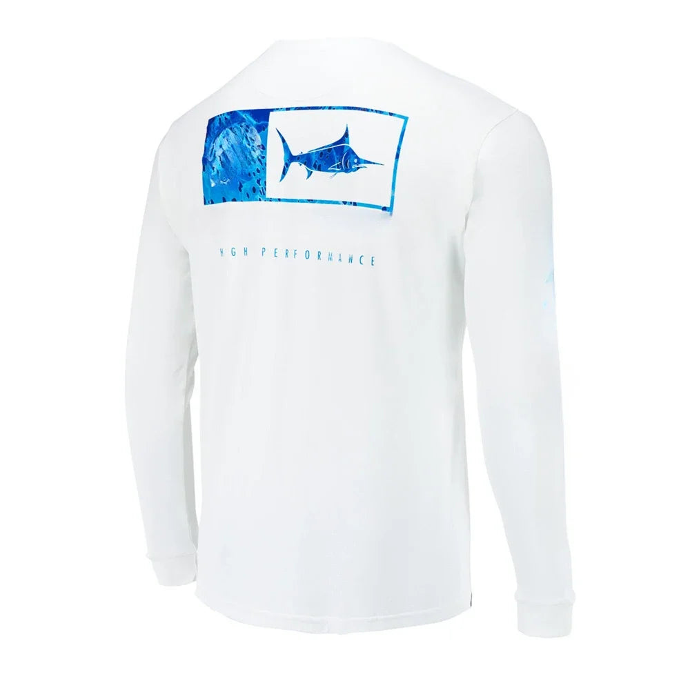 Men's Hooded Angling Shirt — Long Sleeve, Breathable Sun Protection