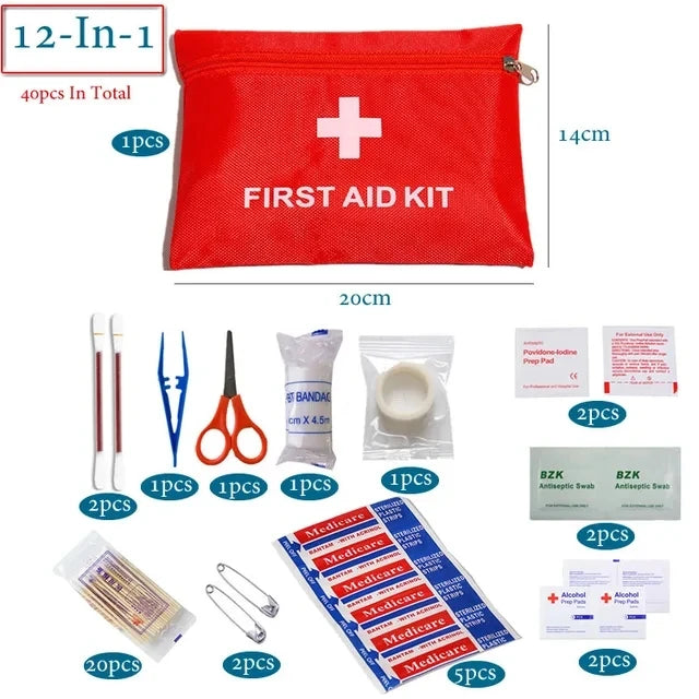 40/50/80pcs Portable Mini First Aid