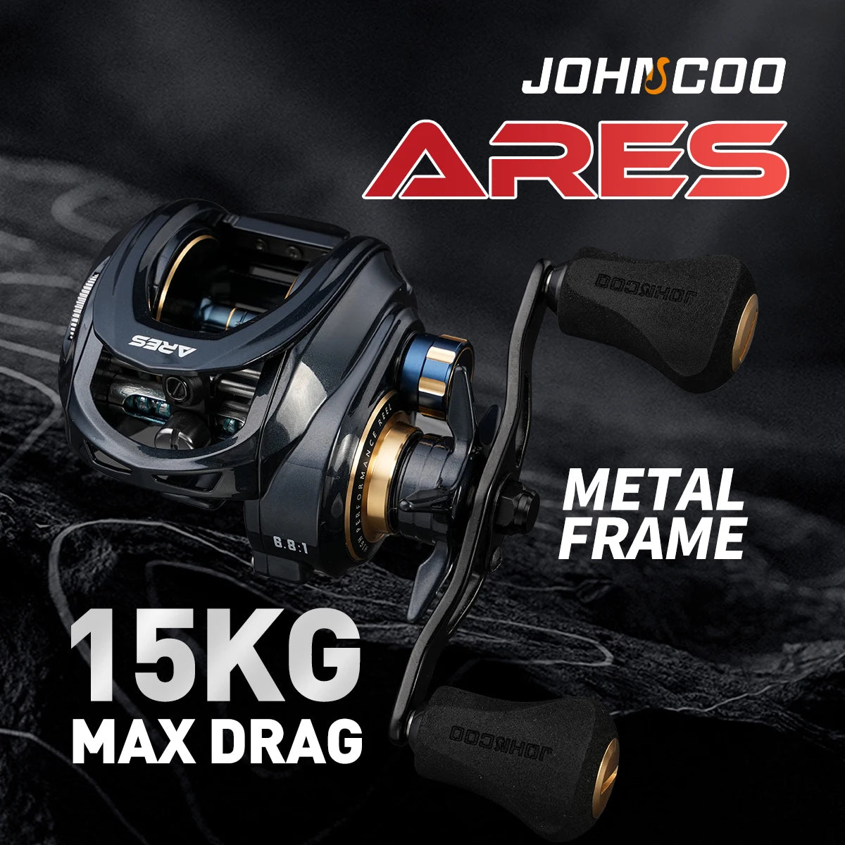 Baitcasting Reel Metal Body 15KG Max Drag
