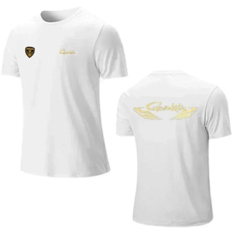 Fishing Shirts Breathable Short Sleeve T-Shirts Summer Sun Protection Fishing Clothes Quick Dry Tee Tops