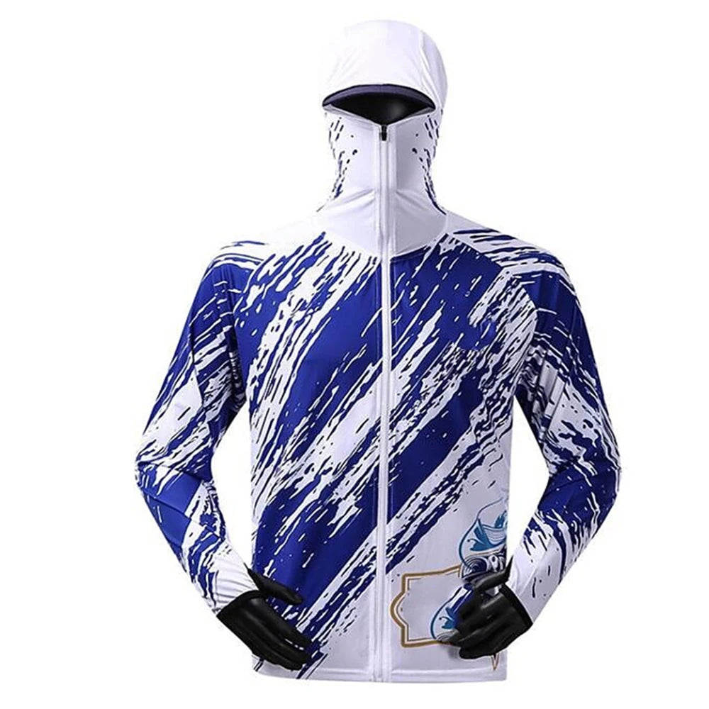 Quick Drying Sun Protection Fishing Shirts  2 Anti-UV Lightweight Fishing Jerseys  Hoodies For Men