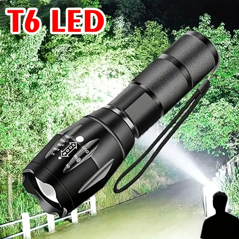 LED Flashlights Portable Flash Light With 5 Modes