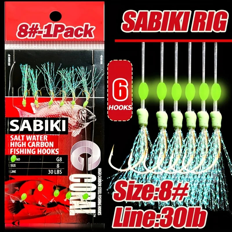 TAKBAS 1/5 Packs Sabiki Rig