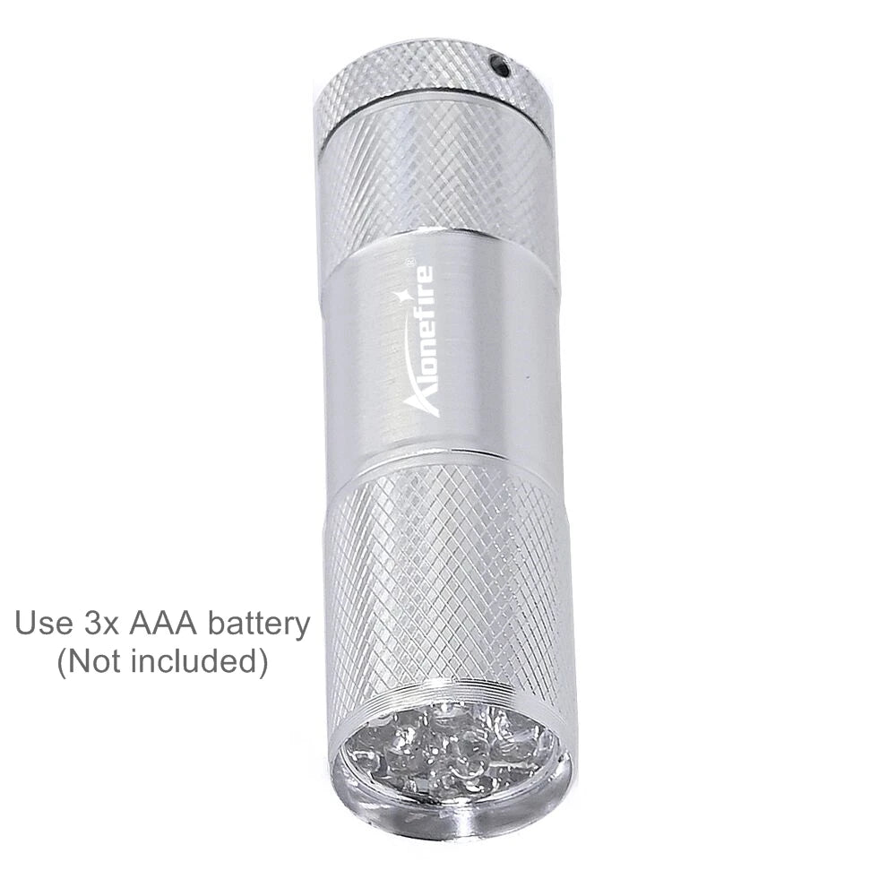 9 LED White Light Lighting Flashlight