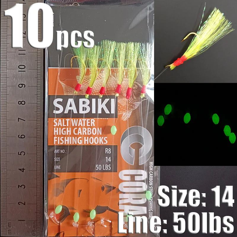 Lunker Sabiki Rigs 10 packs