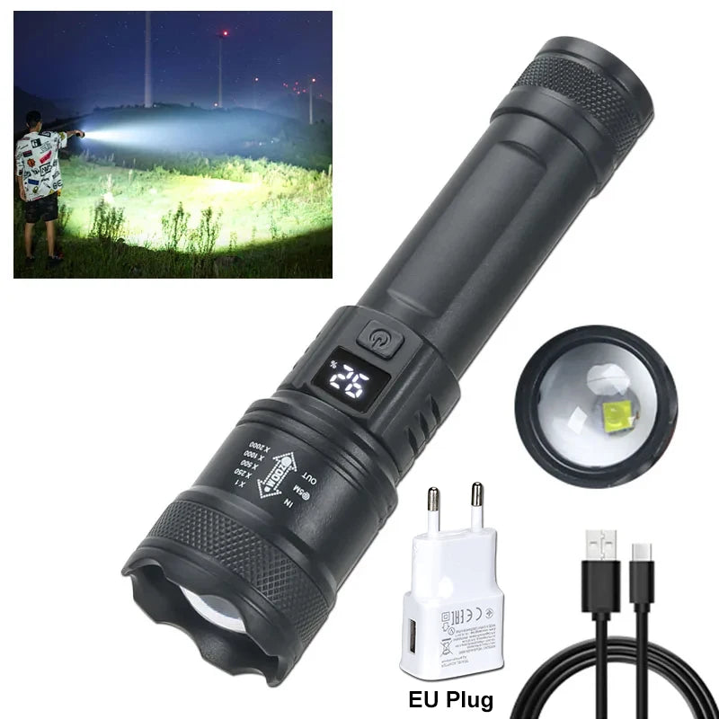 High Strong Power Led Flashlights 2000 Lumens