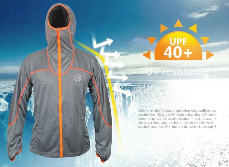 Men's Bamboo Charcoal Sun Protection Fishing Suit, Lightweight, Quick Drying, Breathable Fishing Clothes Set, Large Size, Summer