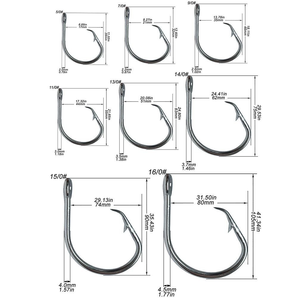 Giant Fishing Hook 5/0-16/0