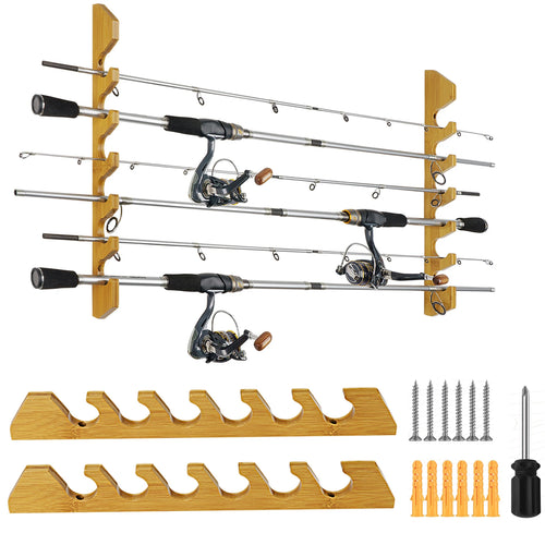 1 pair Fishing Rod Wall Stand
