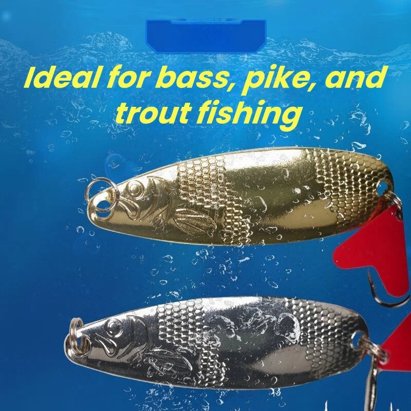 Fishing Lure Kit 16 pcs sets Trolling Jigging Spoon