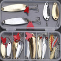 Fishing Lure Kit 16 pcs sets Trolling Jigging Spoon