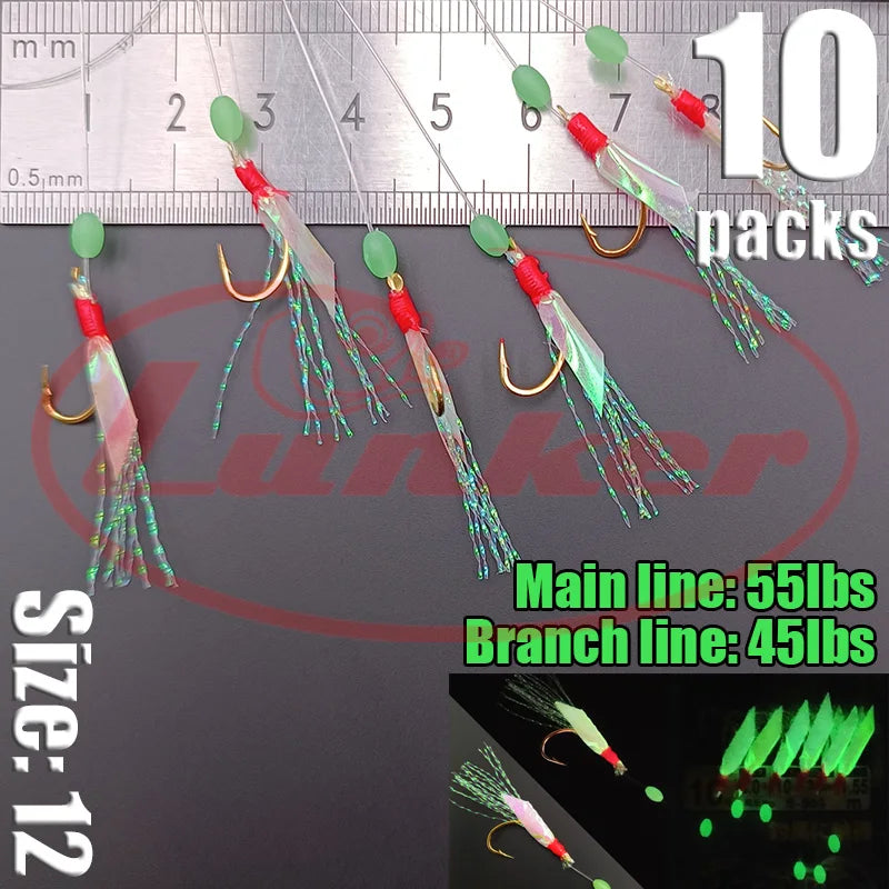 Lunker Sabiki Rigs 10 packs
