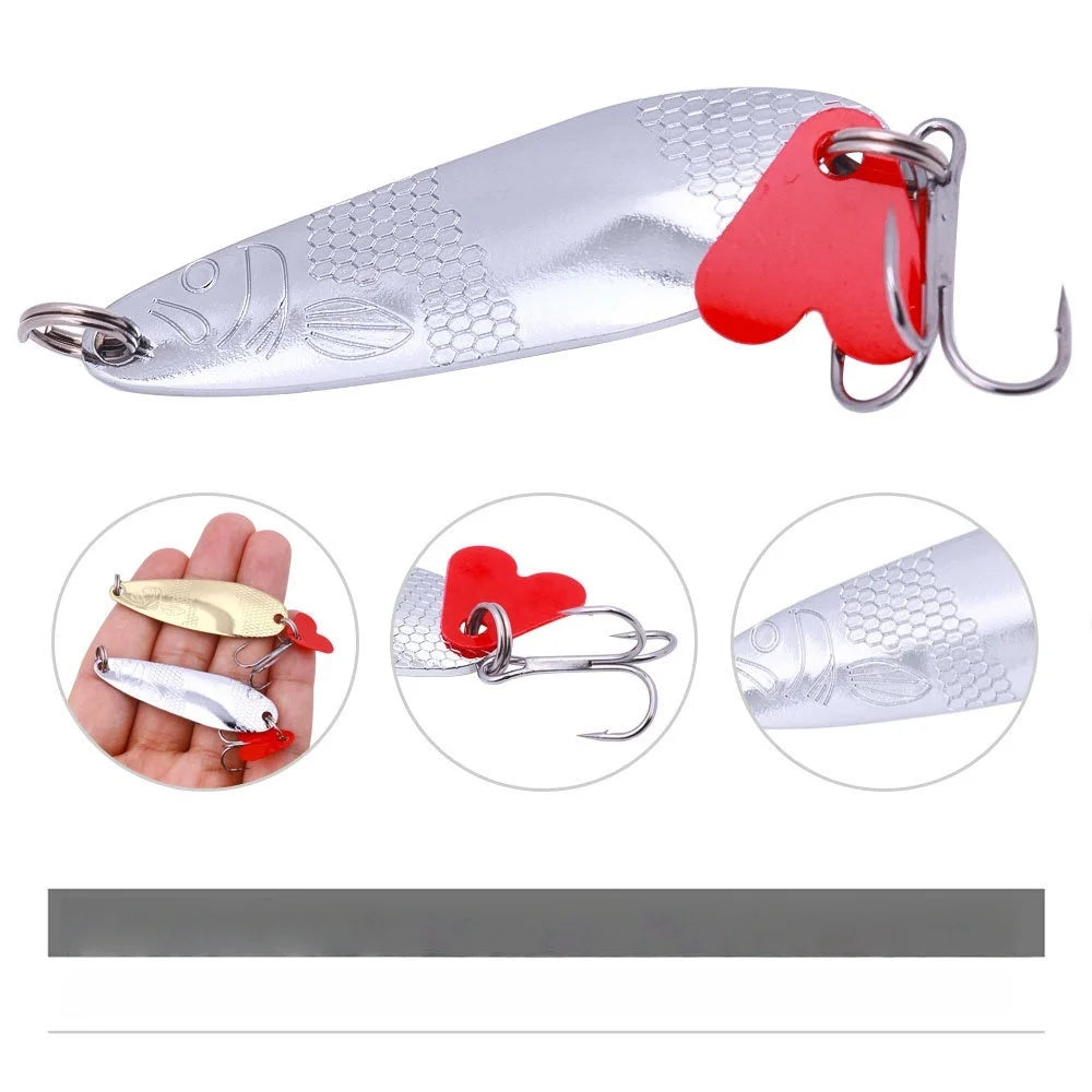 Fishing Lure Kit 16 pcs sets Trolling Jigging Spoon