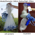 Lawaia Fishing Net Fly Catch Casting Net American Hand Casting Net Have Sinkers Sports Hand Throw Network Diameter 1.8m-7.2m