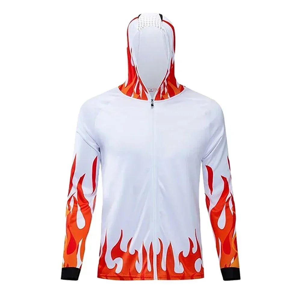 fishing shirts Sunscreen leisure Outdoor Fishing Clothing Men Hooded Anti-UV Long Sleeve Clothes Tops Sportswear