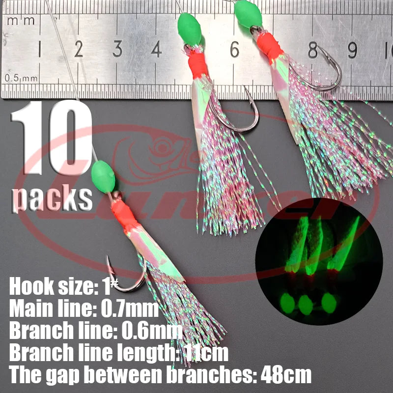 Lunker Sabiki Rigs 10 packs