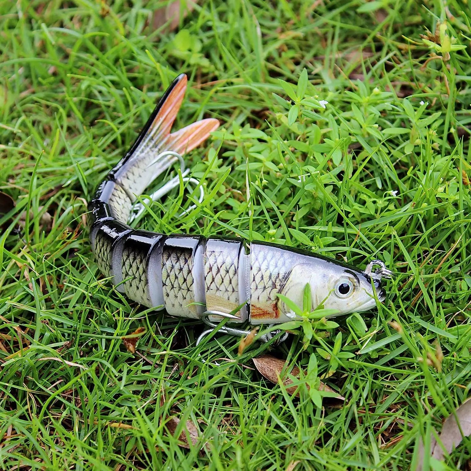 3PCS/Lot Swimbait 27g Multi Joint Bait Slow Sinking Bionic Fish Swimming Rattle Pesca Bass Treble Hook Fishing Tackle Hard Lure