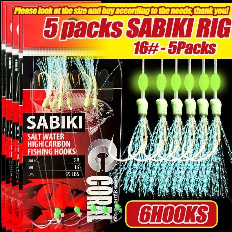 TAKBAS 1/5 Packs Sabiki Rig