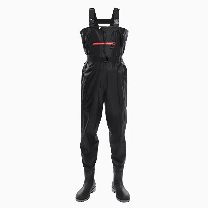 Waterproof Fishing Waders Pants With Boots Suit Men Women Thicken Lightweight Hunting Wading Chest-length Overalls Rain Pants