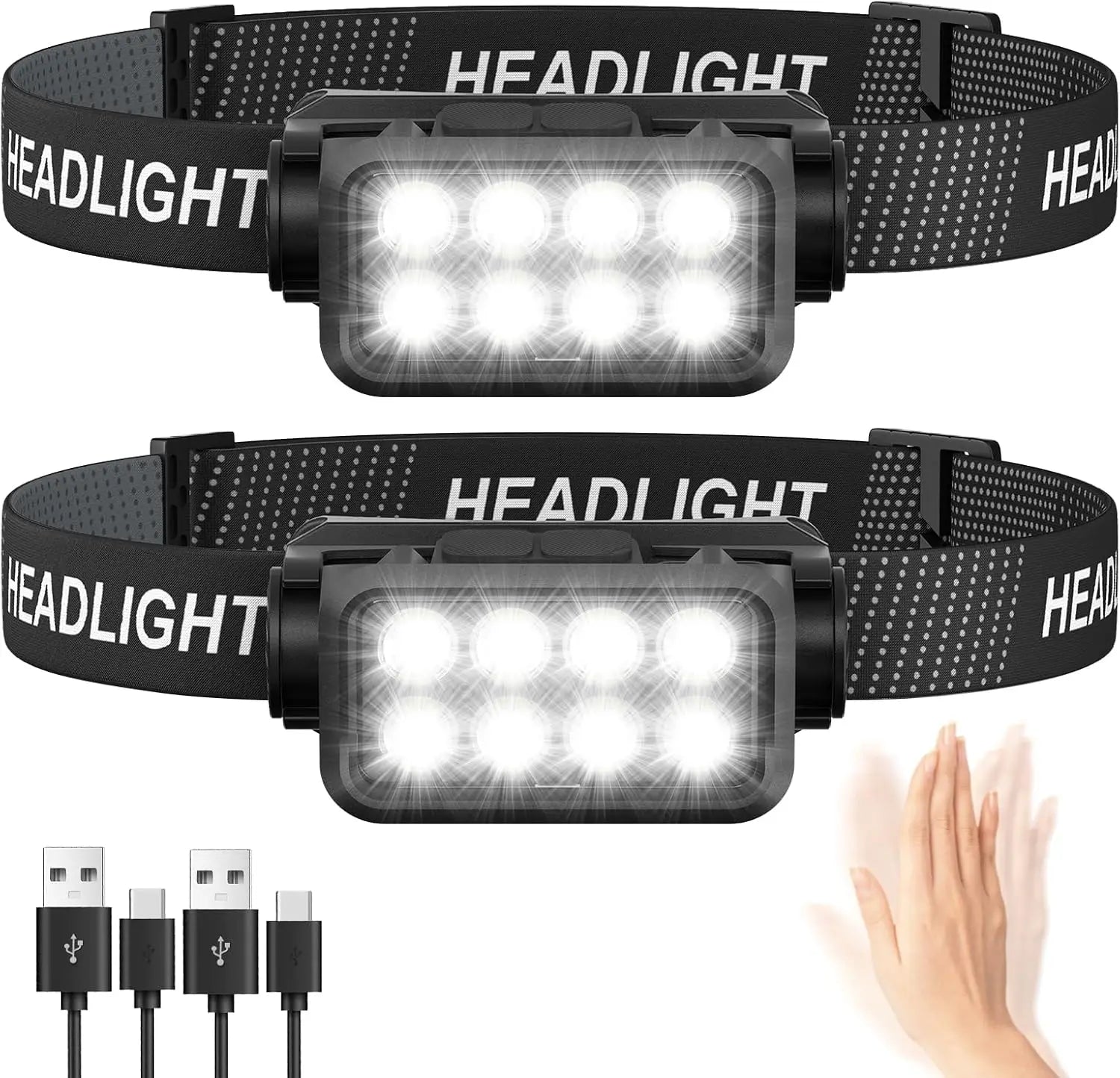 Motion Sensor Rechargeable Headlight