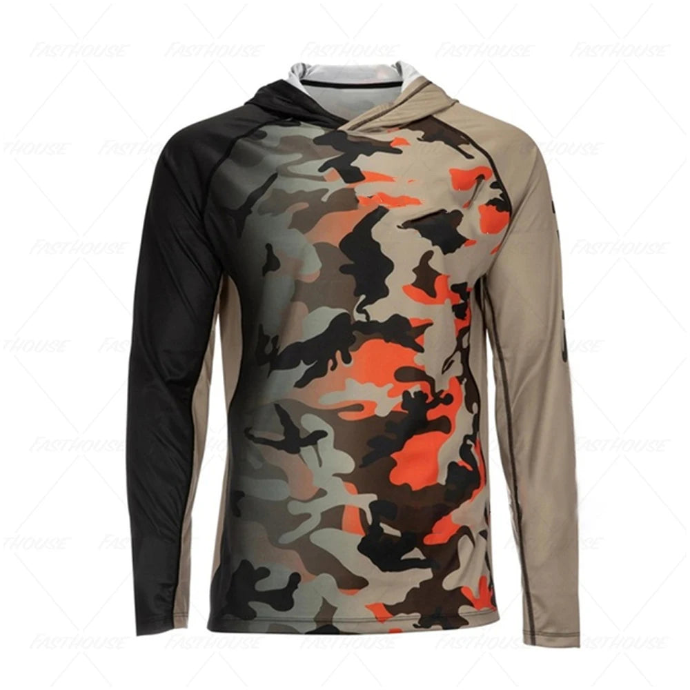 Fishing Shirts Tops Wear Fishing Clothing Long Sleeve Dress Breathable Jersey UV Protection 50 Men's Fishing Wear