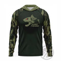 Fishing Hoodie T-shirts Men Long Sleeve Anti-Uv Sun Protection Hoodies Face Mask Apparel Hunting Jungle Camouflage Sea Fishing