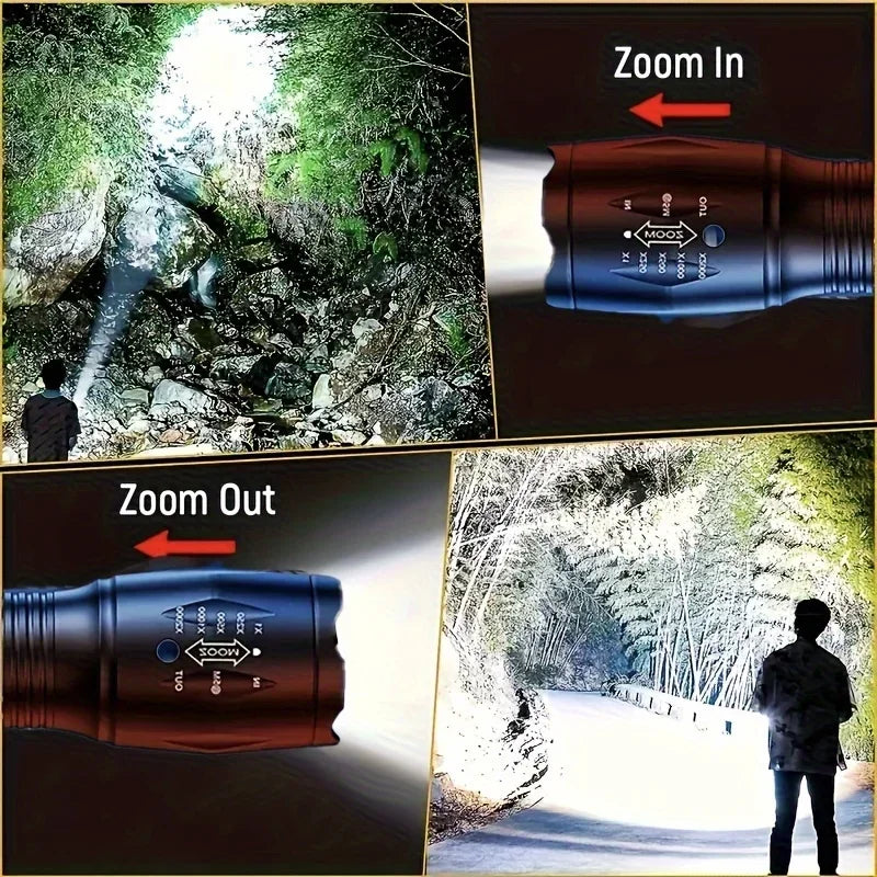LED Flashlights Portable Flash Light With 5 Modes