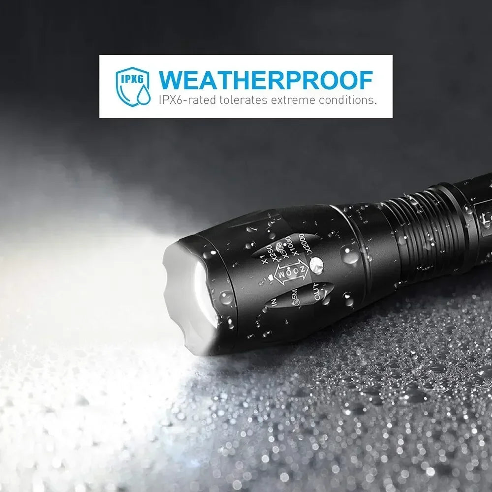 LED Flashlights Portable Flash Light With 5 Modes