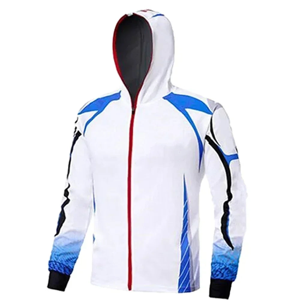 Fishing Shirts Men Long Sleeve Hooded T-Shirt