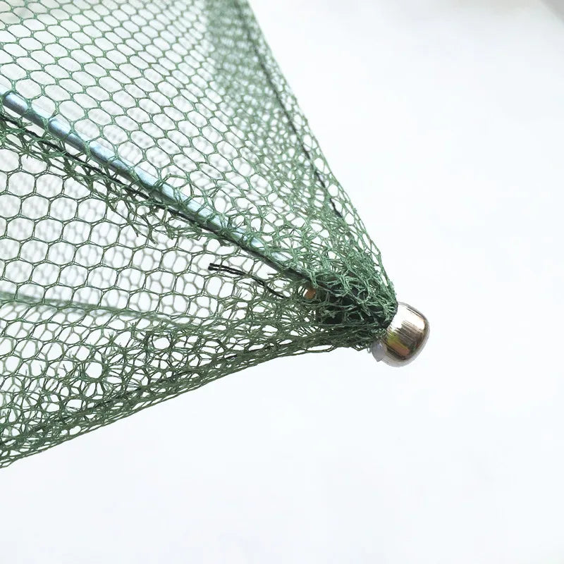Fishing Net Foldable Folding Mesh Nylon Fishing Net Baits Trap Cast Dip Crab Shrimp Net