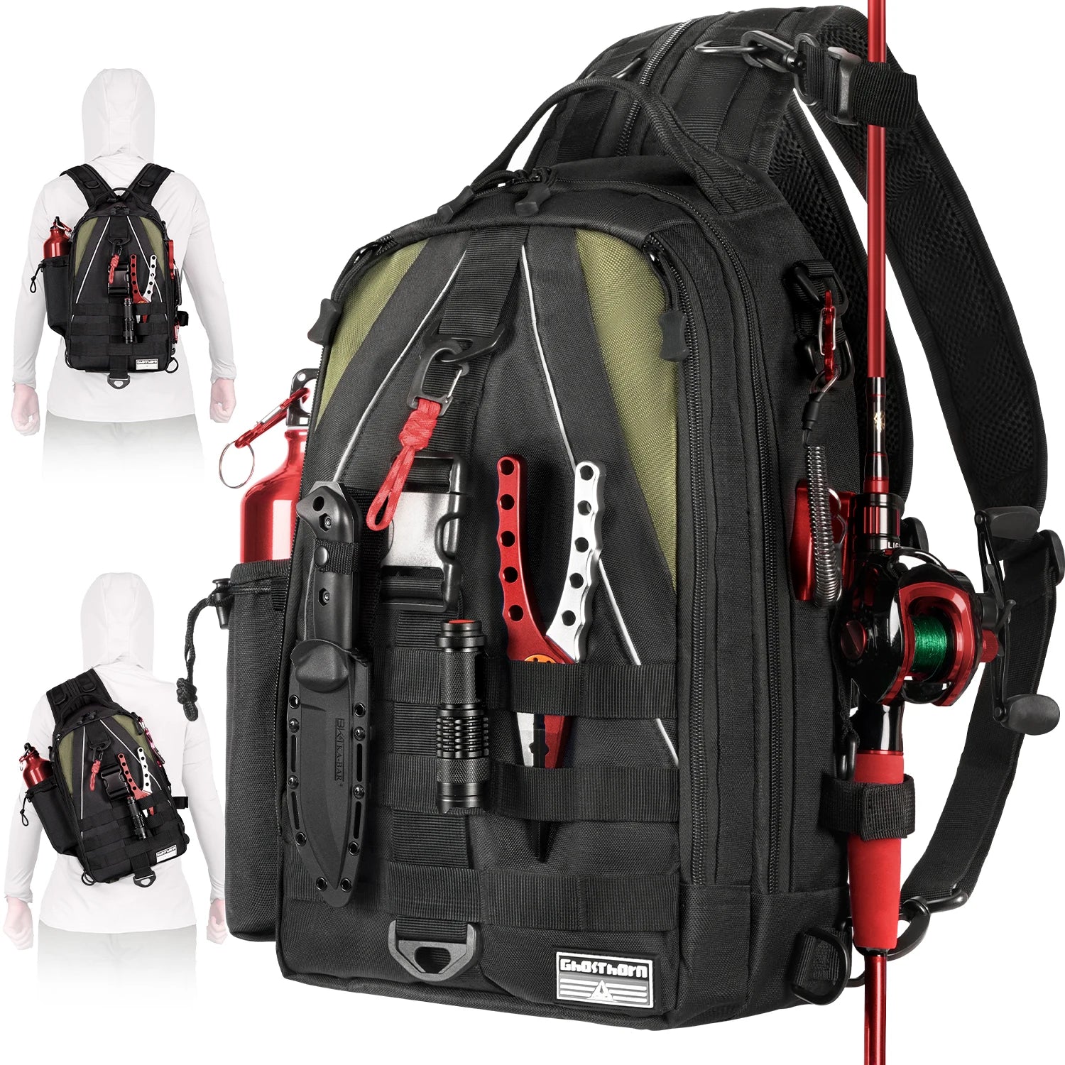 Fishing Backpack Tackle Sling Bag