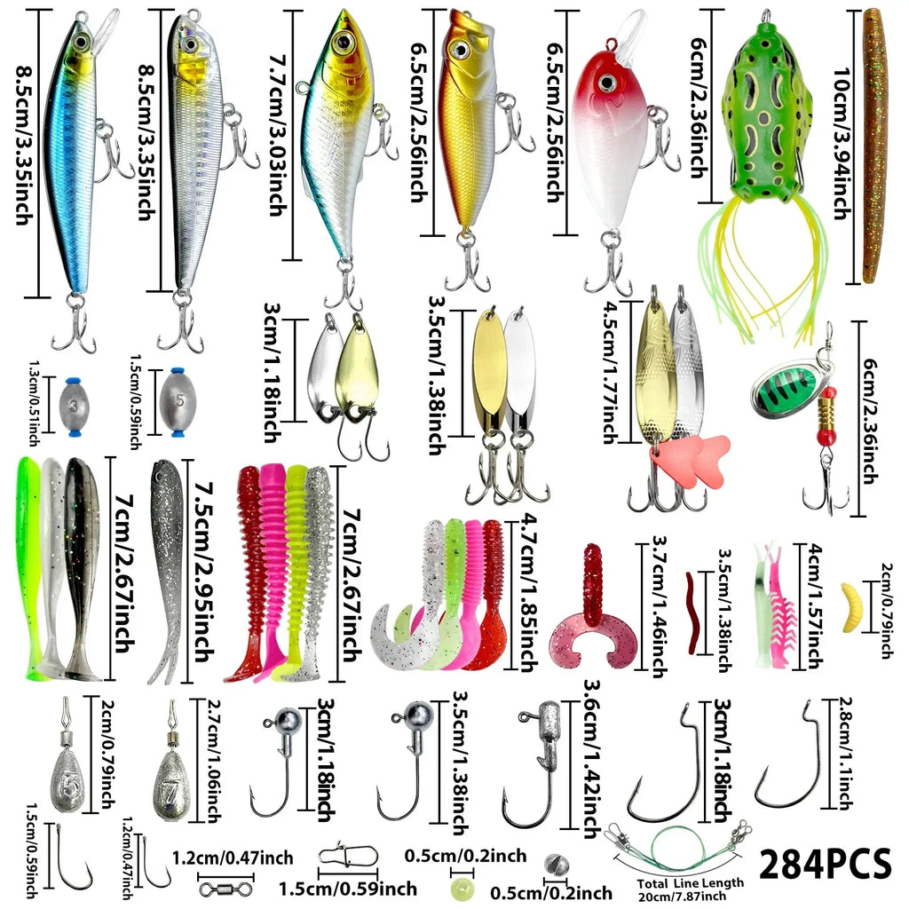 133/83pcs Fishing Lures Kit