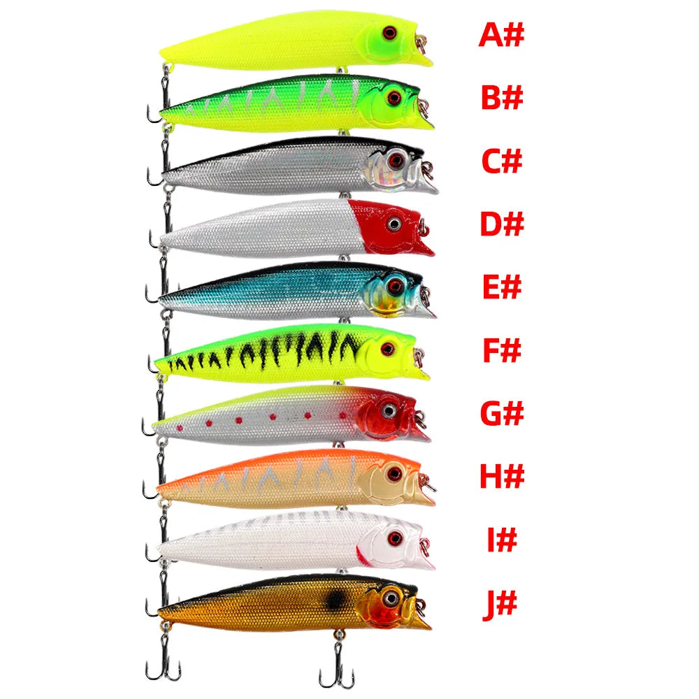 10PCS Artificial Bait Fishing Lures