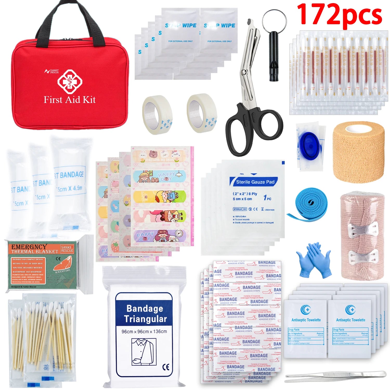 First Aid Kit 26-401 Piece All-Purpose Tactical  Emergency Kit