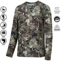 Men's Camouflage Long-sleeved Fishing Shirts Casual Sportswear T-shirts Streetwear Camping Outings Company Team-building