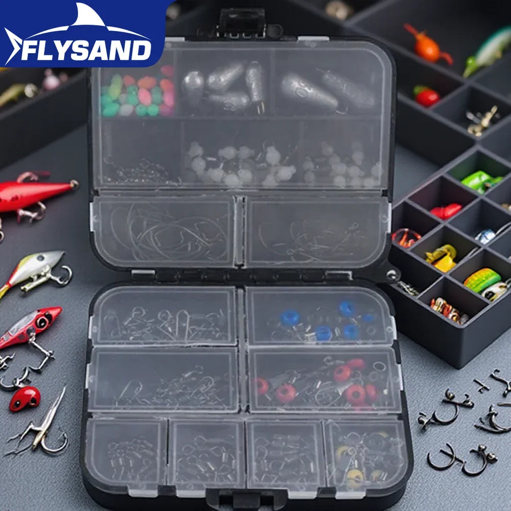 177Pcs Portable Fishing Tackle Kit