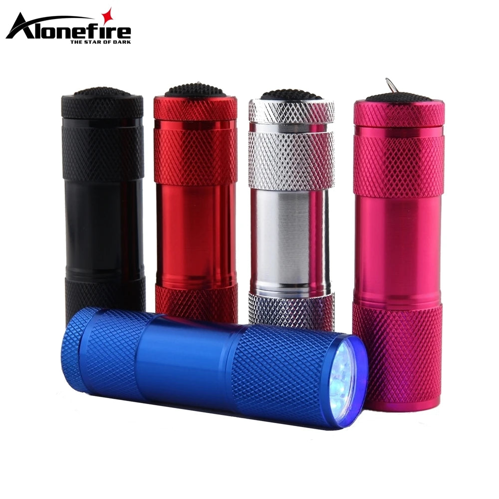 9 LED White Light Lighting Flashlight