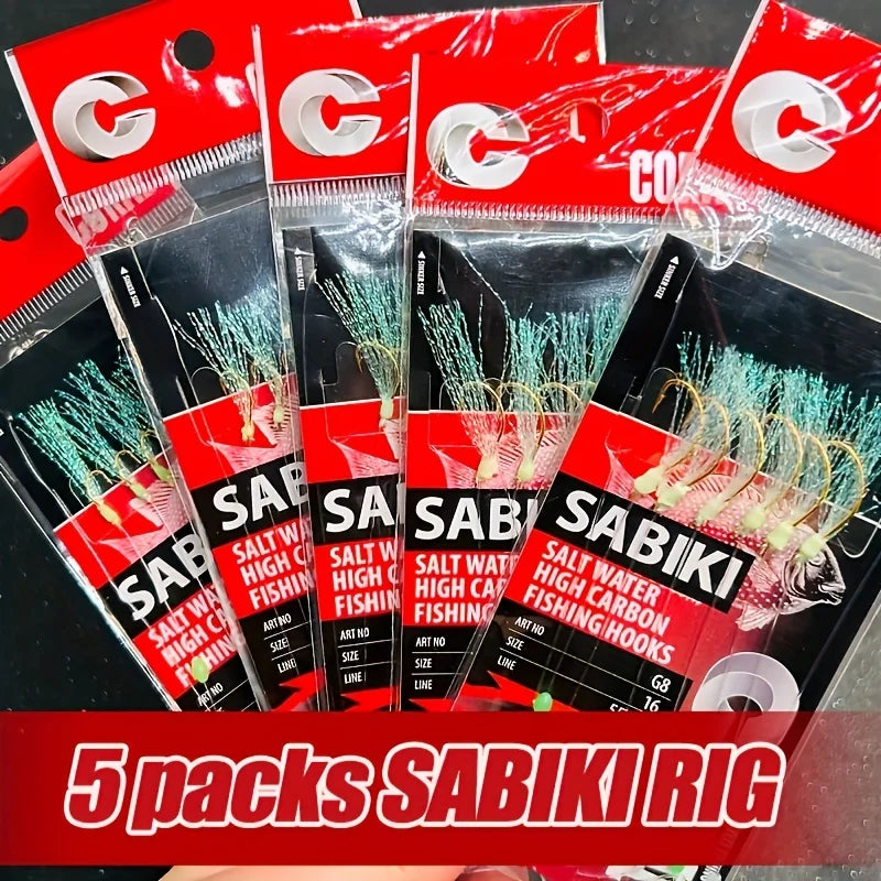 TAKBAS 1/5 Packs Sabiki Rig