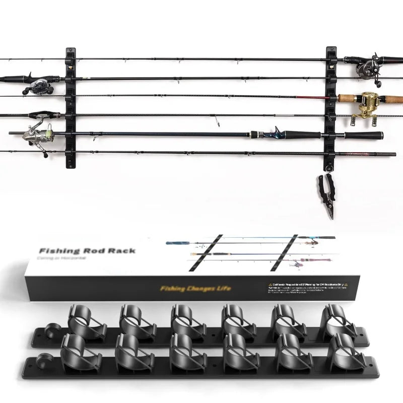 Wall/Ceiling Mount Fishing Rod Holder