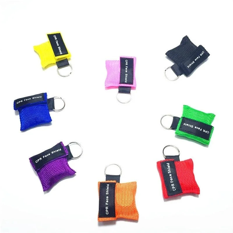 1Pcs Keychain First Aid Emergency Face Shield