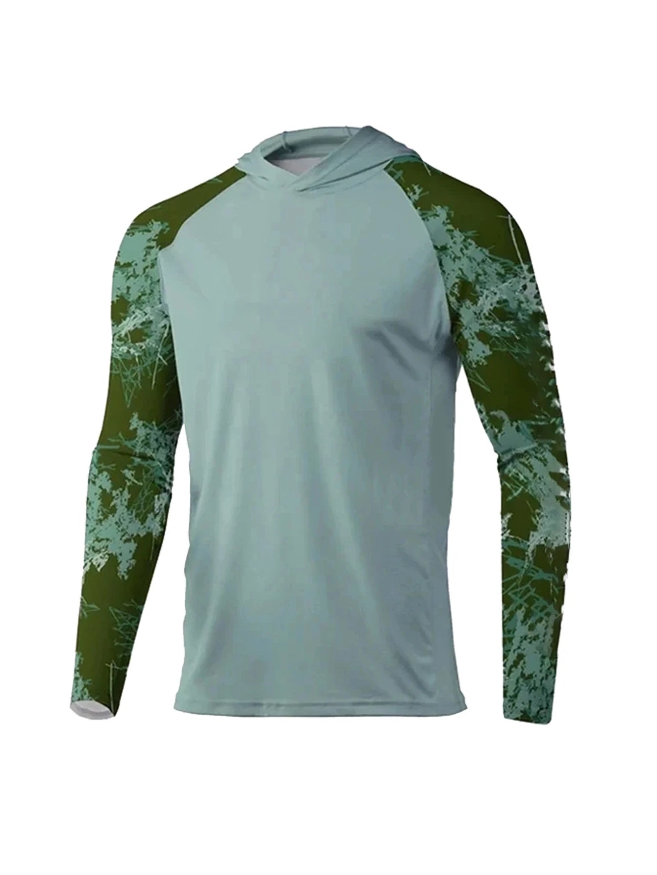 Men's UPF 50+ Hooded Fishing Performance Shirt — Long Sleeve