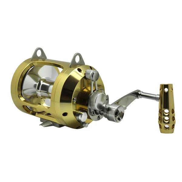 Heavy Duty Saltwater Fishing Trolling Reel Deep Sea 2 Speed Conventional Reel Metal 50W Boat Big Game Reels