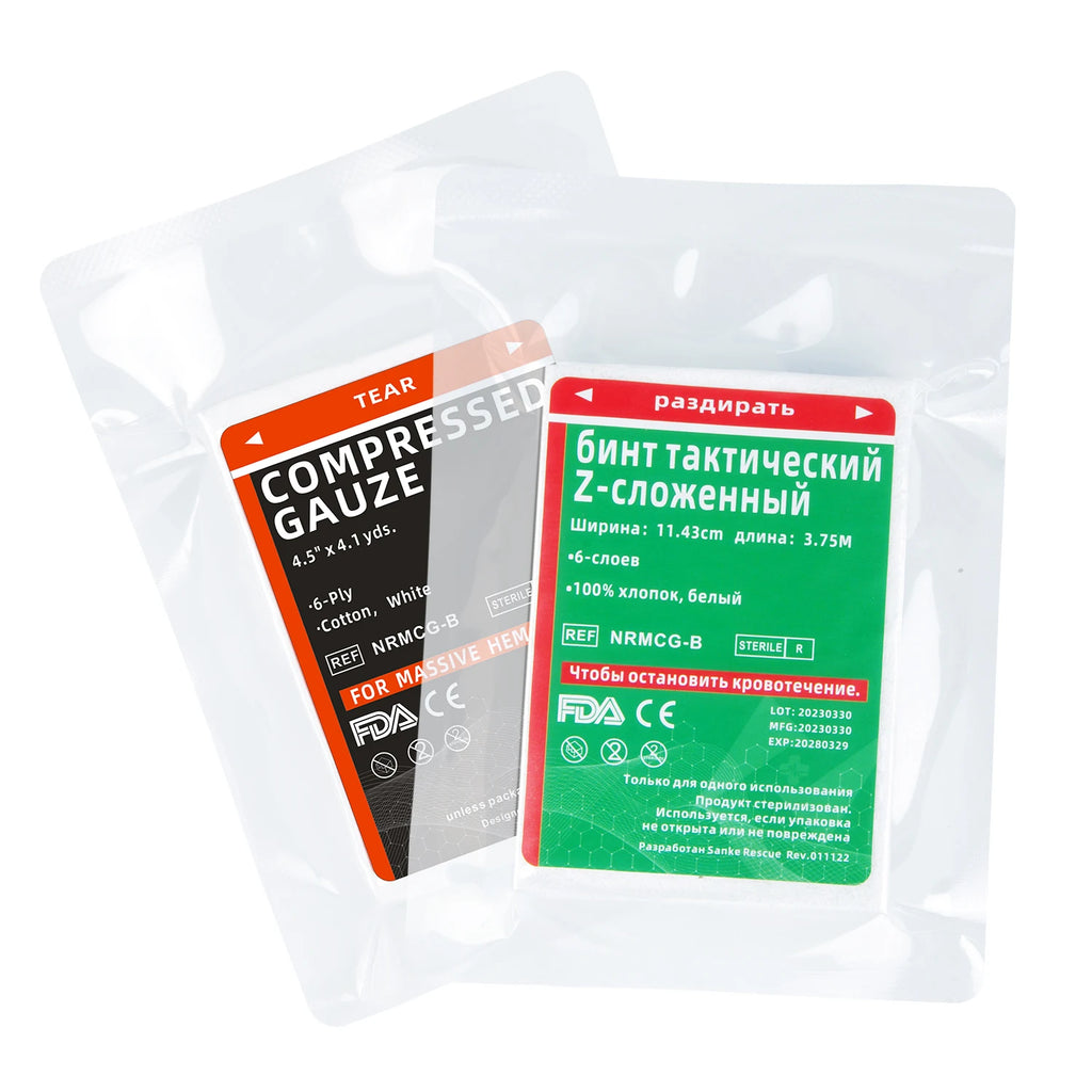 First Aid Compressed Sterile Gauze