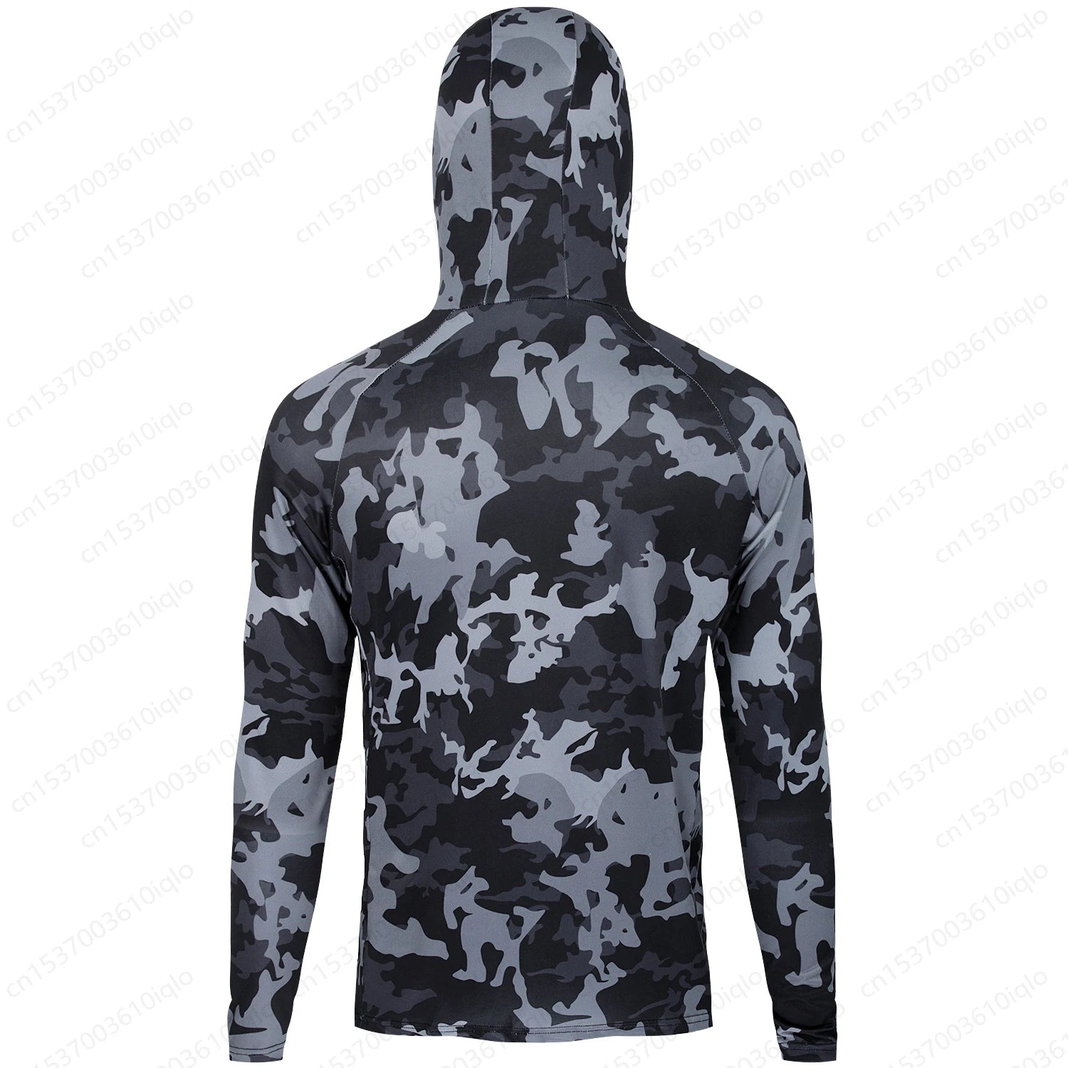 HUK Summer Fishing Shirts Men Long Sleeve Hooded Fishing Wear