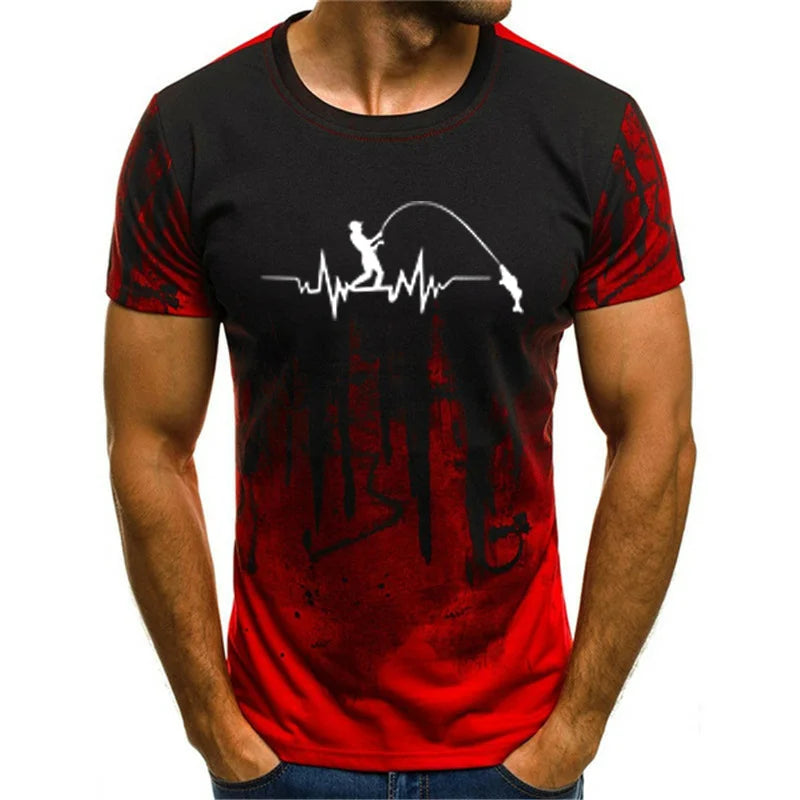 Fishing Enthusiast Cotton T Shirt Funny Lines Player Gift Casual T Shirt