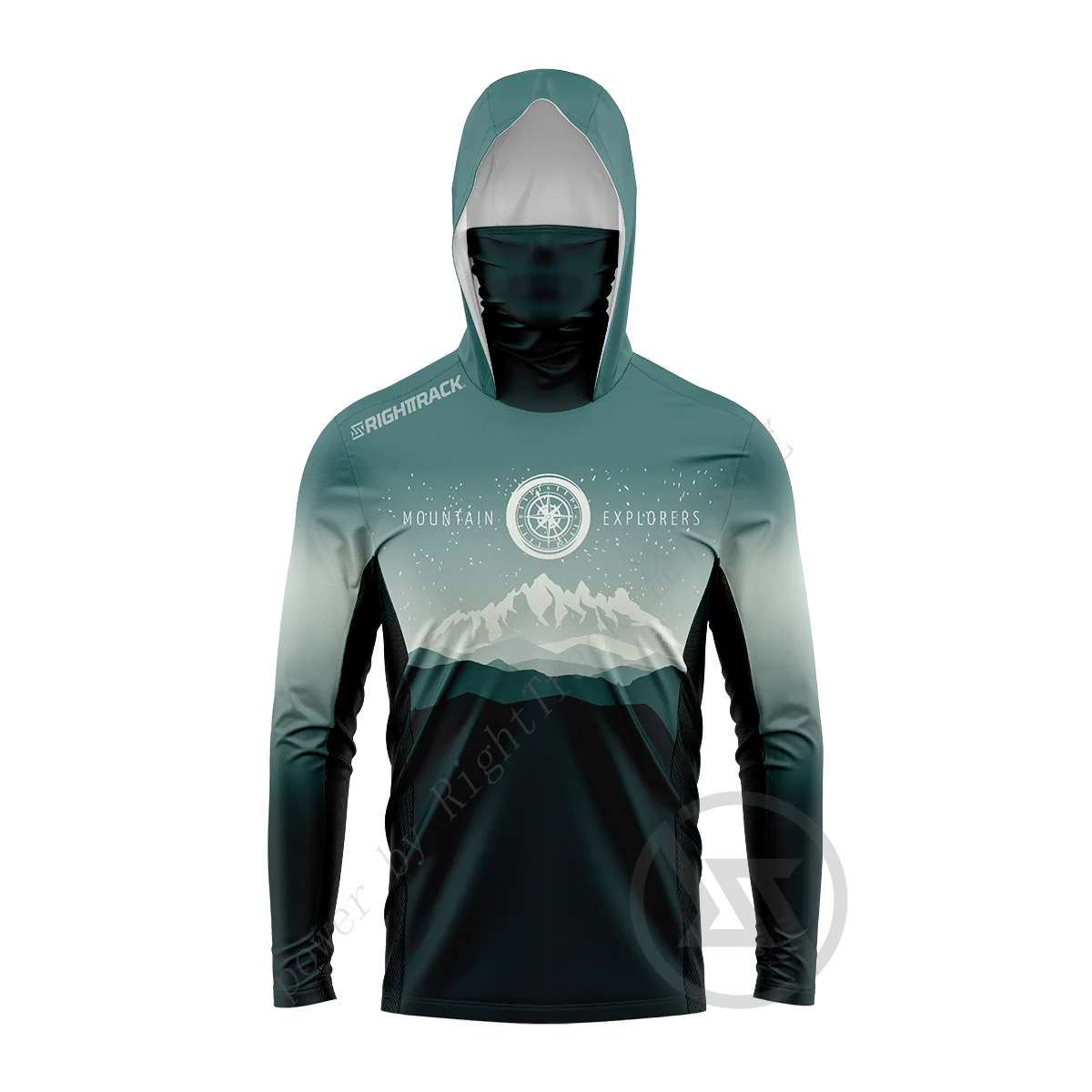 Men's Hooded Fishing Jersey — Long Sleeve, UPF UV Protection