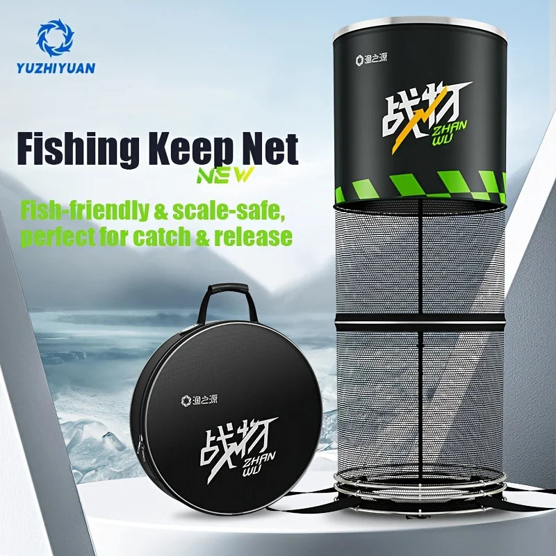 Fishing Gear, Fish keepnet, Live Fish Holder, Fish Storage, Essential Tackle for Freshwater Fishing & Commercial Fisheries