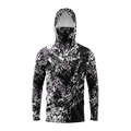 Men Hood Fishing Shirt long sleeve fishing t shirt uv protection Fishing Apparel