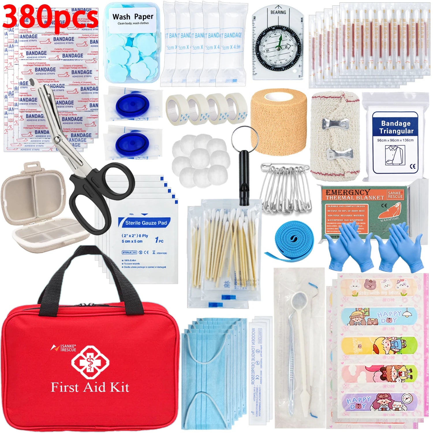First Aid Kit 26-401 Piece All-Purpose Tactical  Emergency Kit